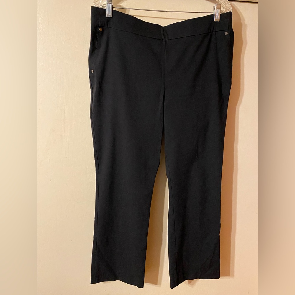 Maurice’s women's short black trousers career pants stretch size XL